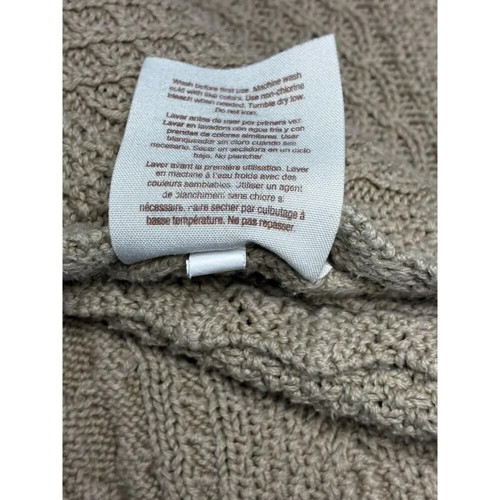 Babies R Us Brown Cable Knit Baby Blanket Cotton Ruffle Trim Geoffrey 2013
